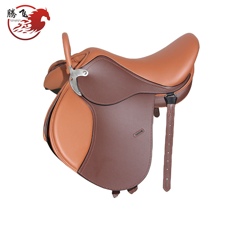 黄棕拼色儿童马鞍