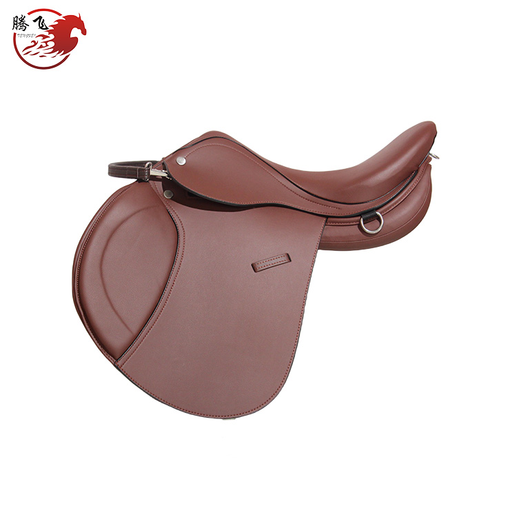 牛皮软扶手综合鞍棕色